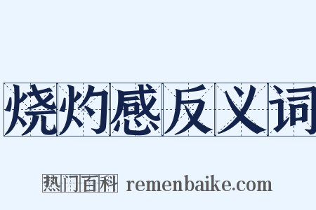 烧灼感反义词是什么意思的图片